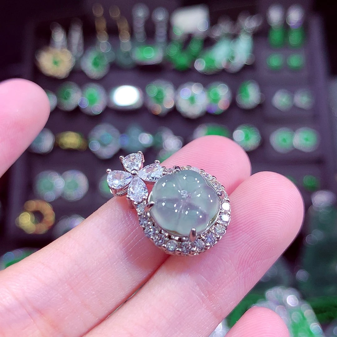 翡翠未镶嵌颈饰天然