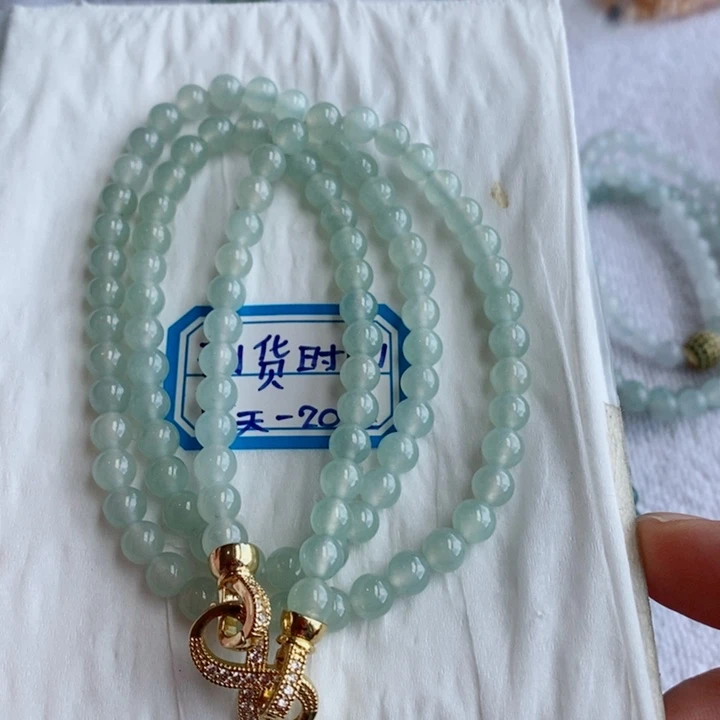 未镶嵌定制翡翠缅甸翡翠a货冰晴手链项链卡5.8