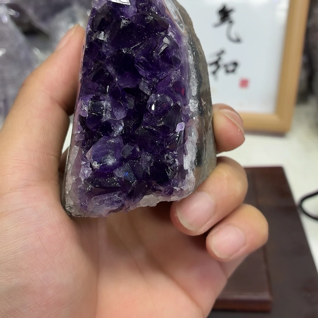 未镶嵌摆件紫晶水晶