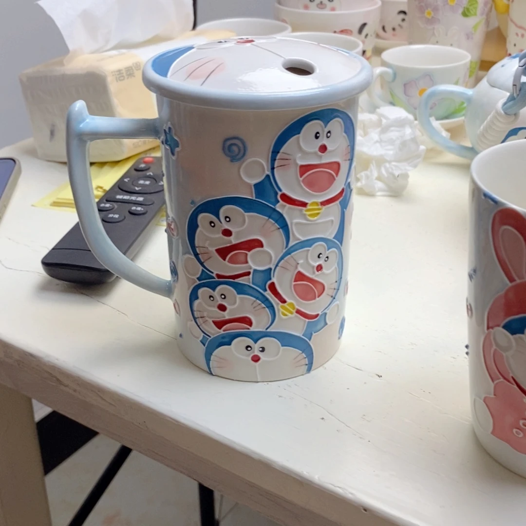 手绘手工制作陶瓷4心***胖