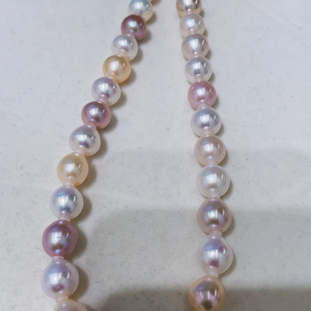 淡水珍珠银S925镶嵌颈饰