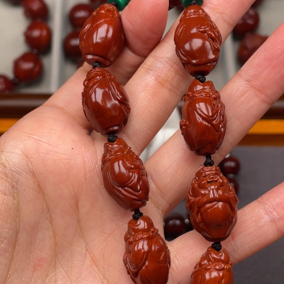 心***一橄榄核手串/手链财神