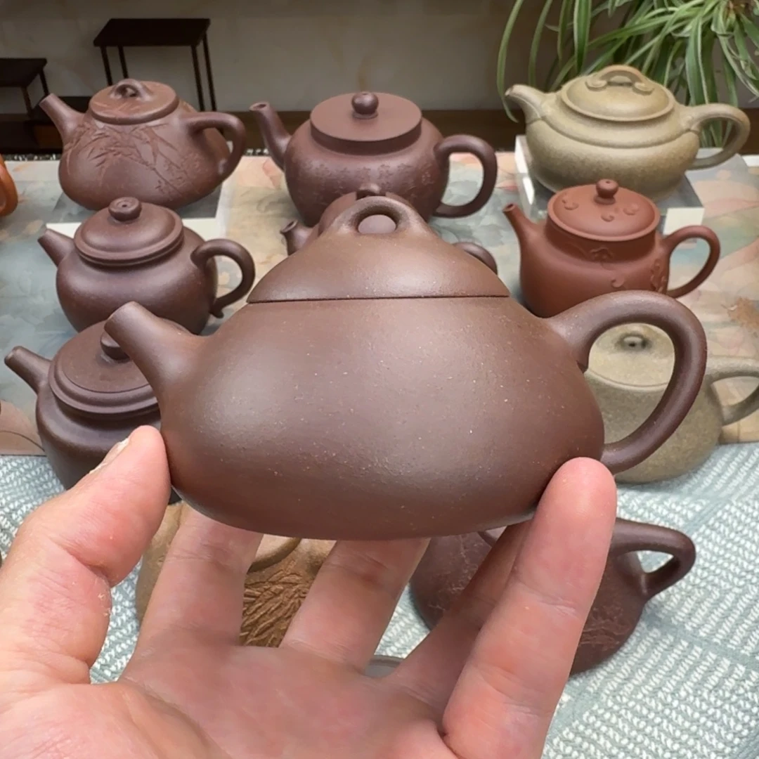 茶壶紫砂微瑕 乳瓢 紫泥 175cc