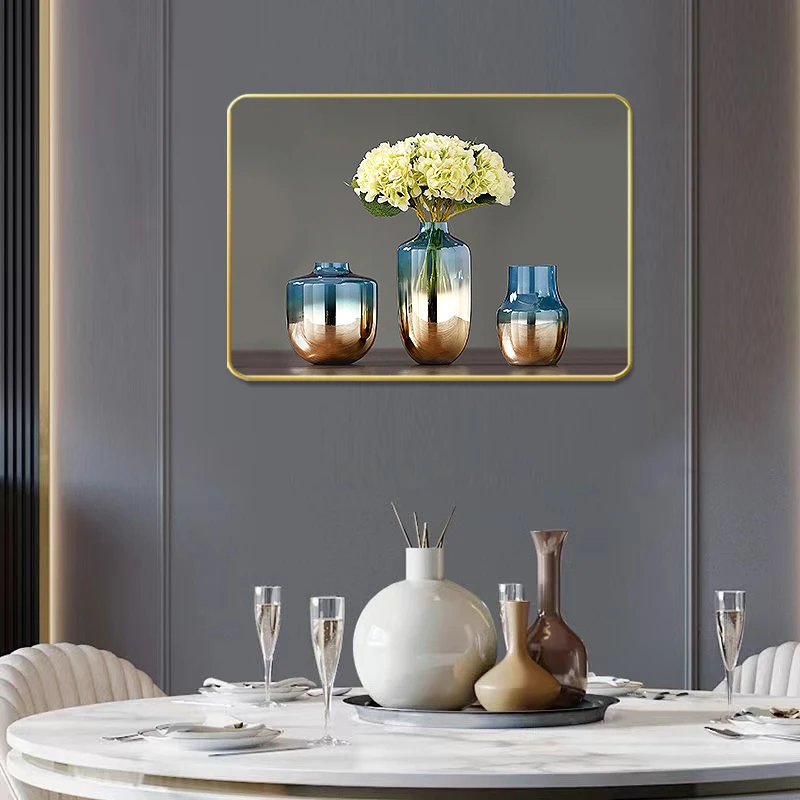 C56【平安富贵】餐厅简约单幅装饰画床头背景墙现代高端挂画壁画