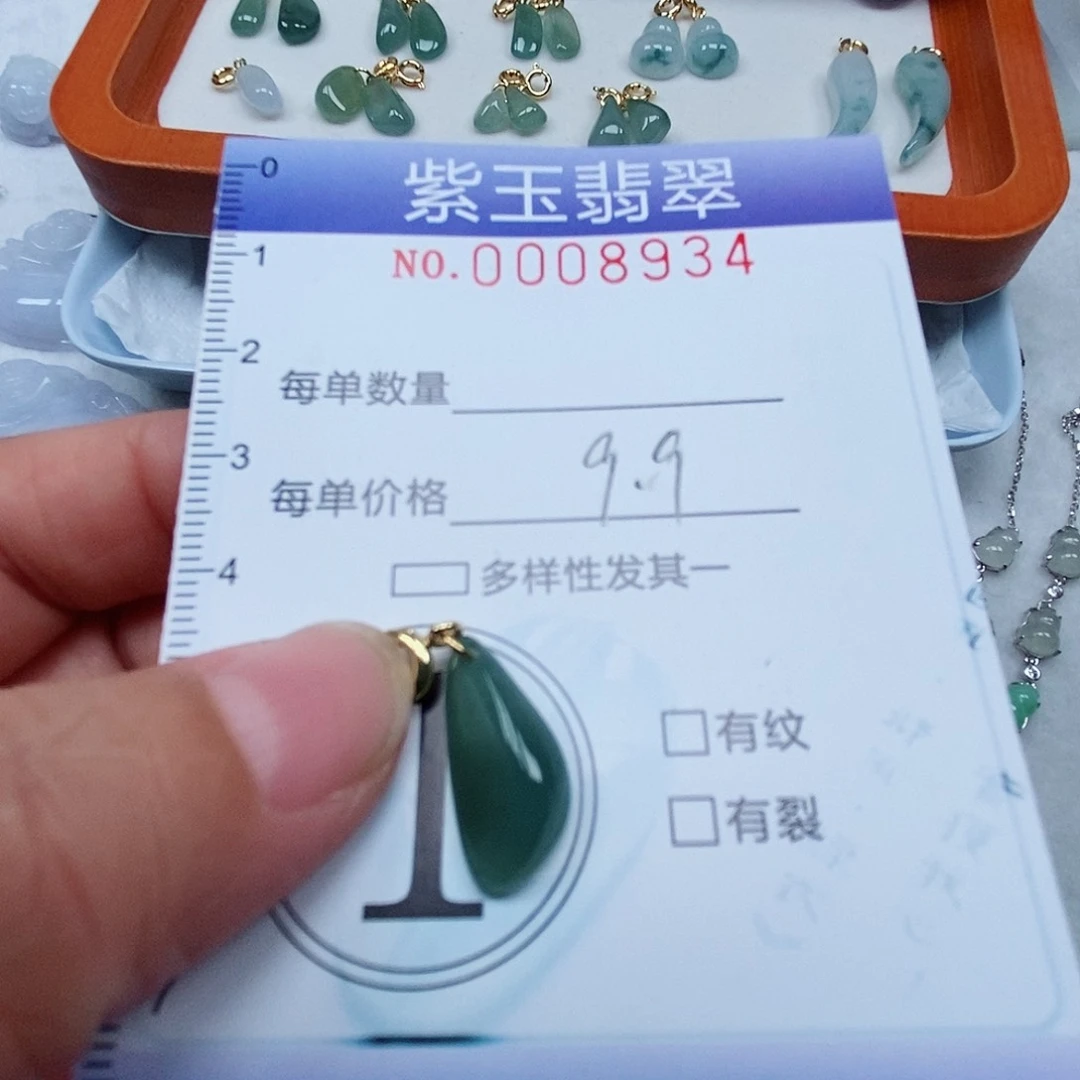 颈饰未镶嵌翡翠冰透随行