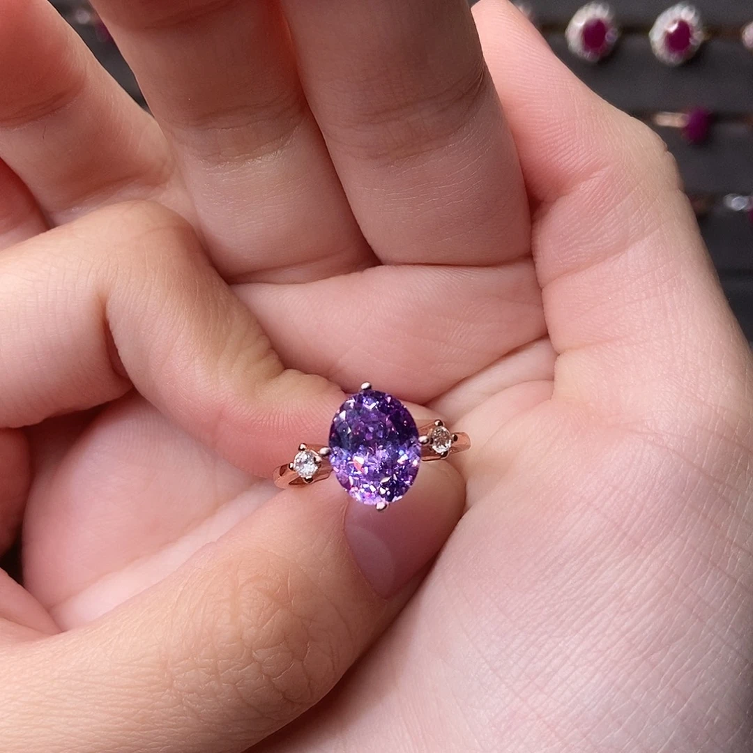 碧玺珠宝奇石银S925镶嵌