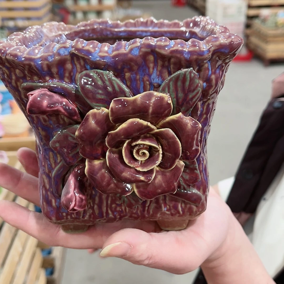 【闪购商品】陶瓷陶瓷多肉植物花盆