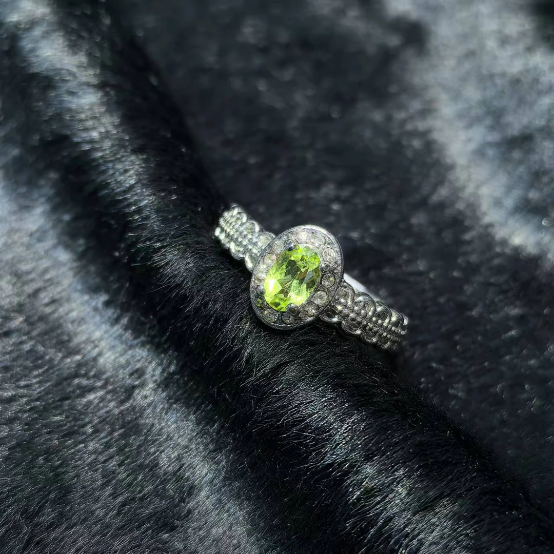 CT3833【百百福甄选】橄榄石戒指-送礼佳品