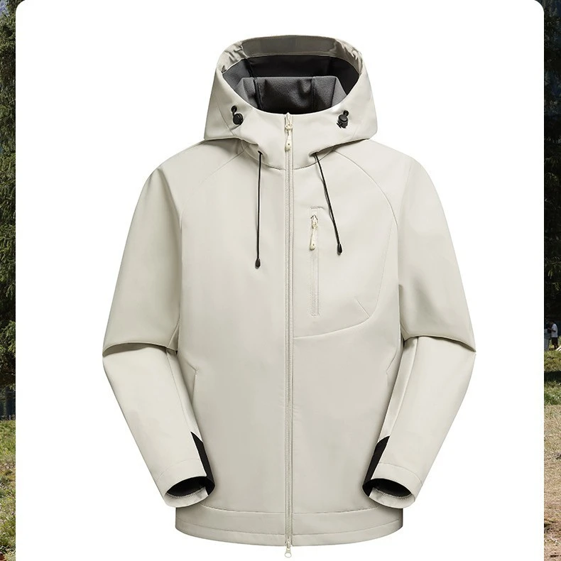 春秋软壳冲锋衣男女户外登山服跑步秋季薄外套防风防泼水软壳外套