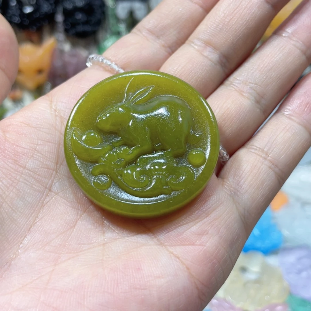 【闪购商品】未镶嵌岫玉颈饰28吊坠