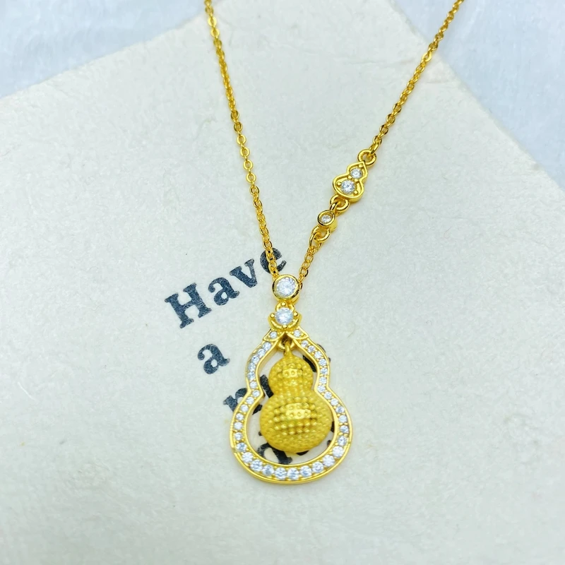 项链 项链 K0422黄色双层葫芦项链多样性发货47344