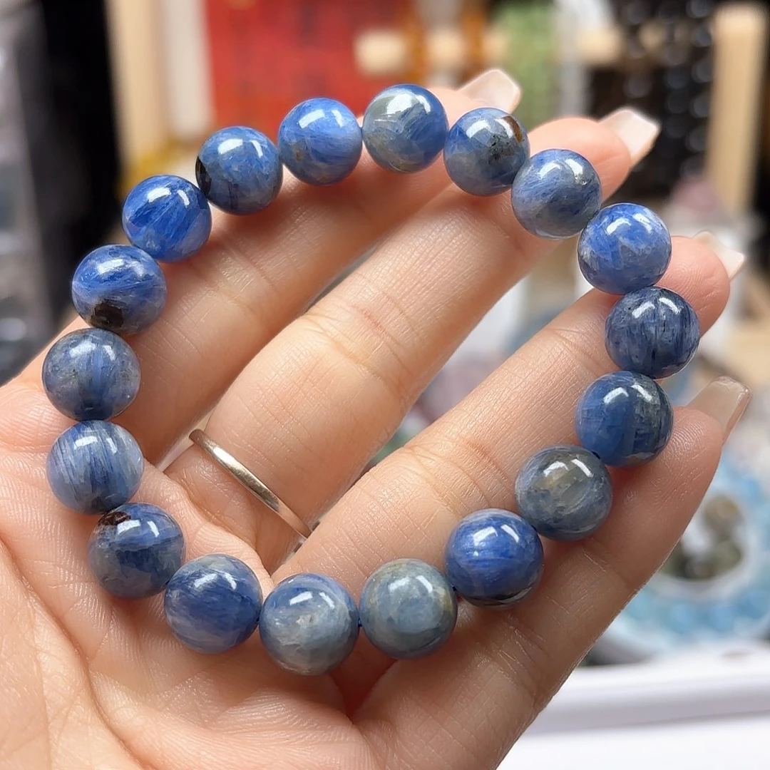 水晶手链未镶嵌油画蓝晶10