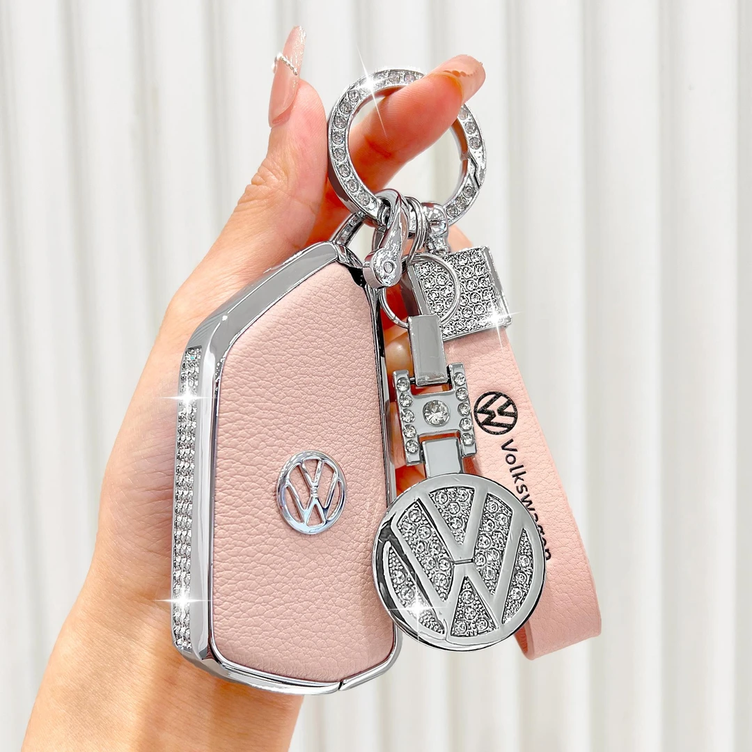 大众钥匙套帕萨特pro新款迈腾高尔夫途观l凌渡id3途昂ID4包壳扣女