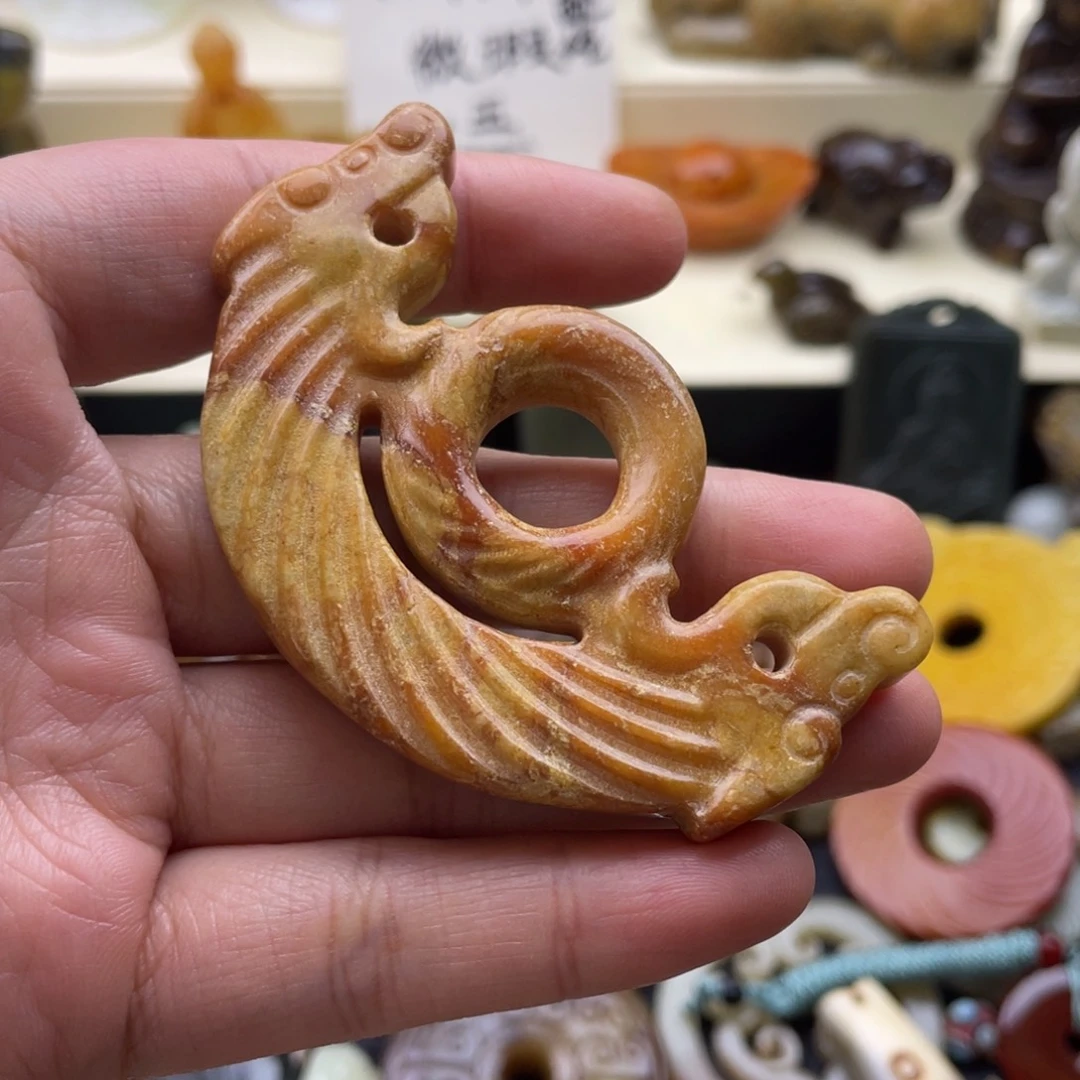 未镶嵌蛇纹石玉颈饰24