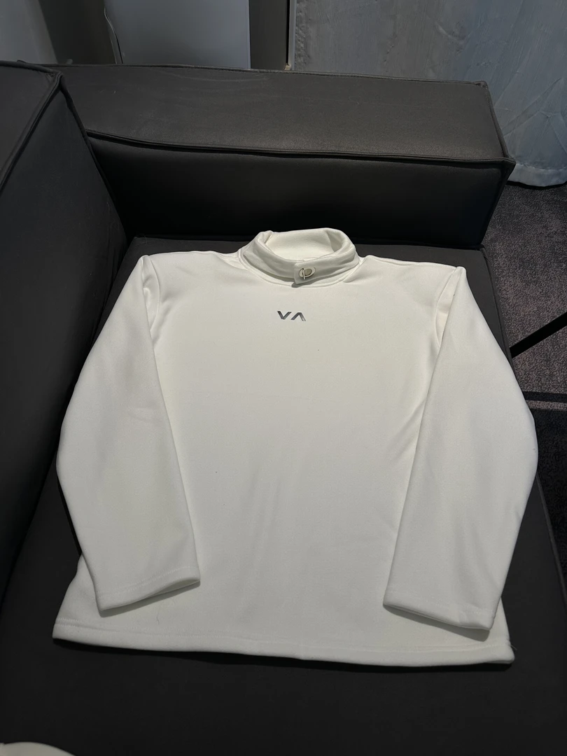 Z315【栗丽子专属】半高领垫肩卫衣高级感长袖T恤cleanfit内搭打底