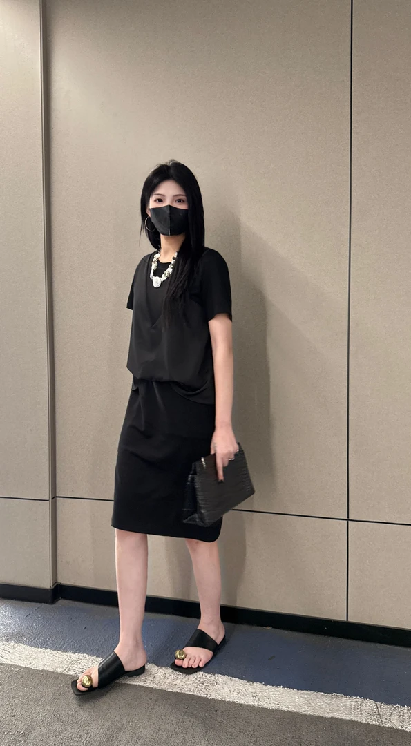 （寸青）原创设计师高定款冰凉透气减龄夏季假两件连衣裙