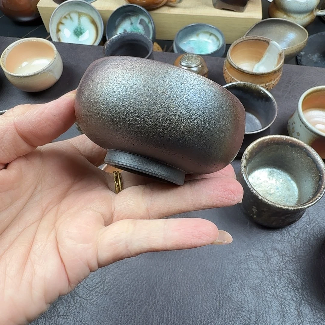 手工手作柴烧主人杯