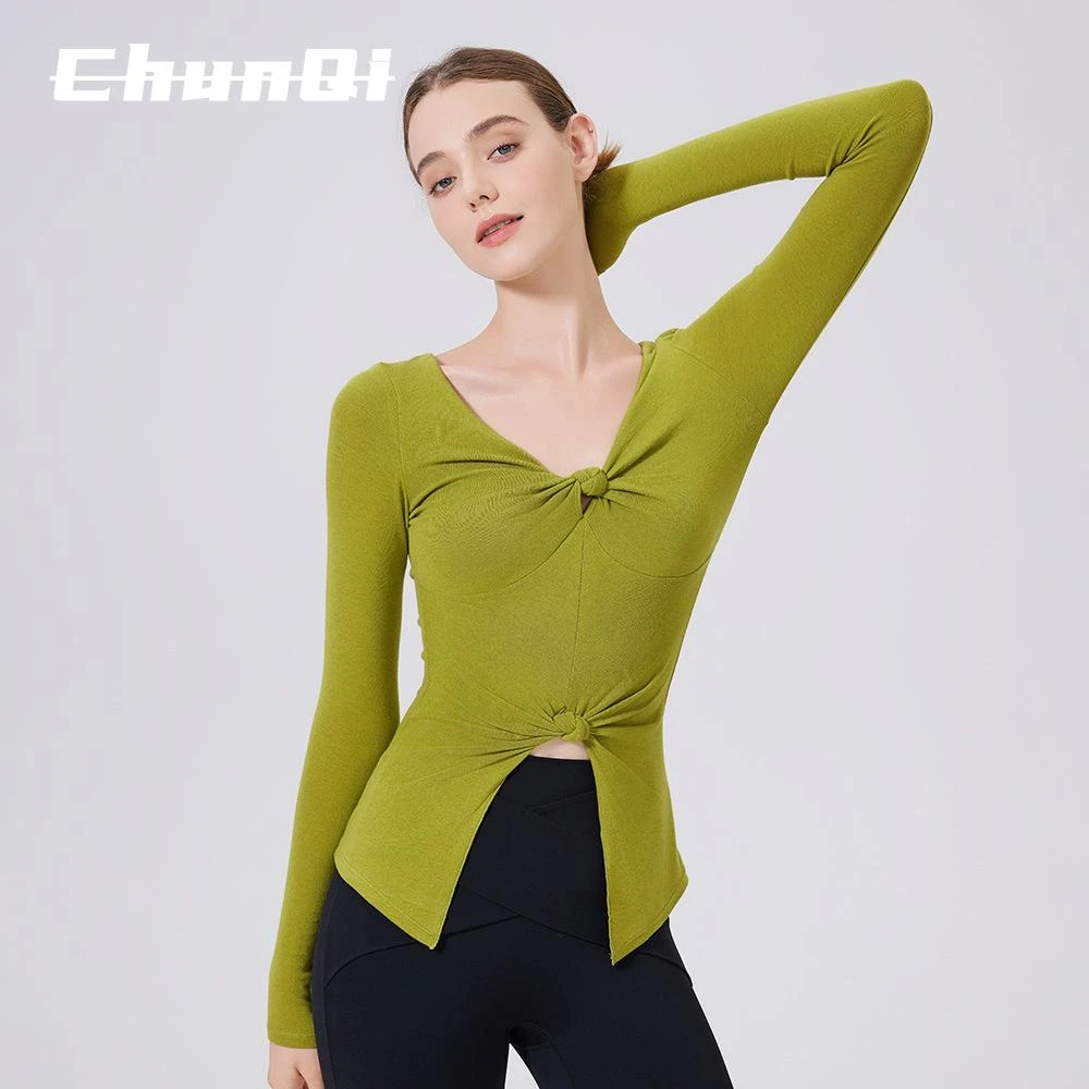 维多利亚修身蓄热显瘦上衣女外穿健身服跑步瑜伽长袖训练运动T恤