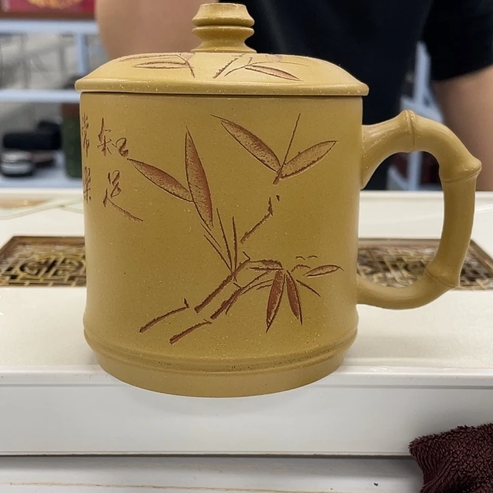 茶杯紫砂知足常乐