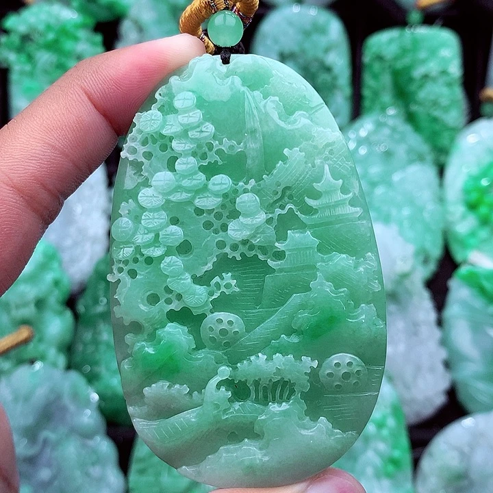 翡翠未镶嵌吊坠(不含链)