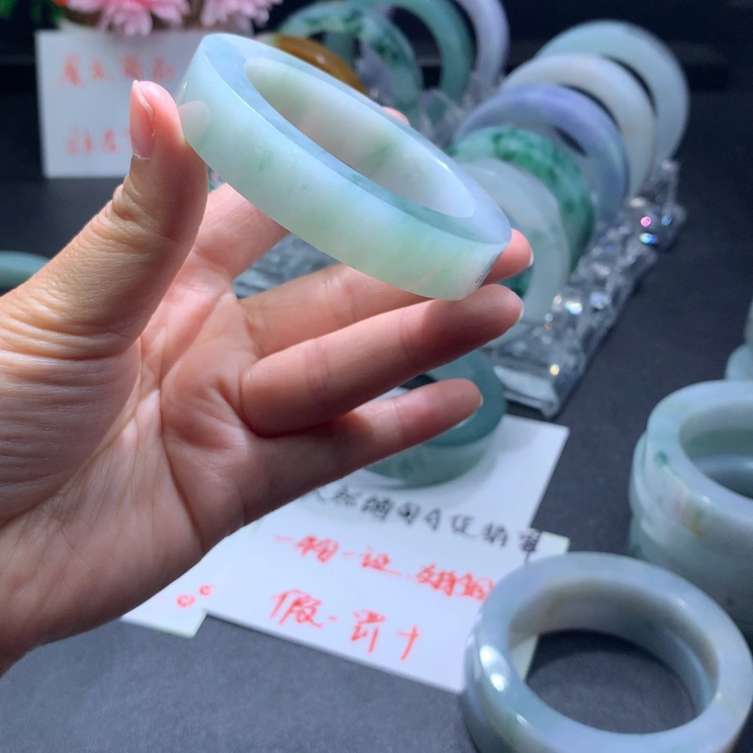 定制翡翠未镶嵌天然缅甸翡翠缅甸a货翡翠手镯