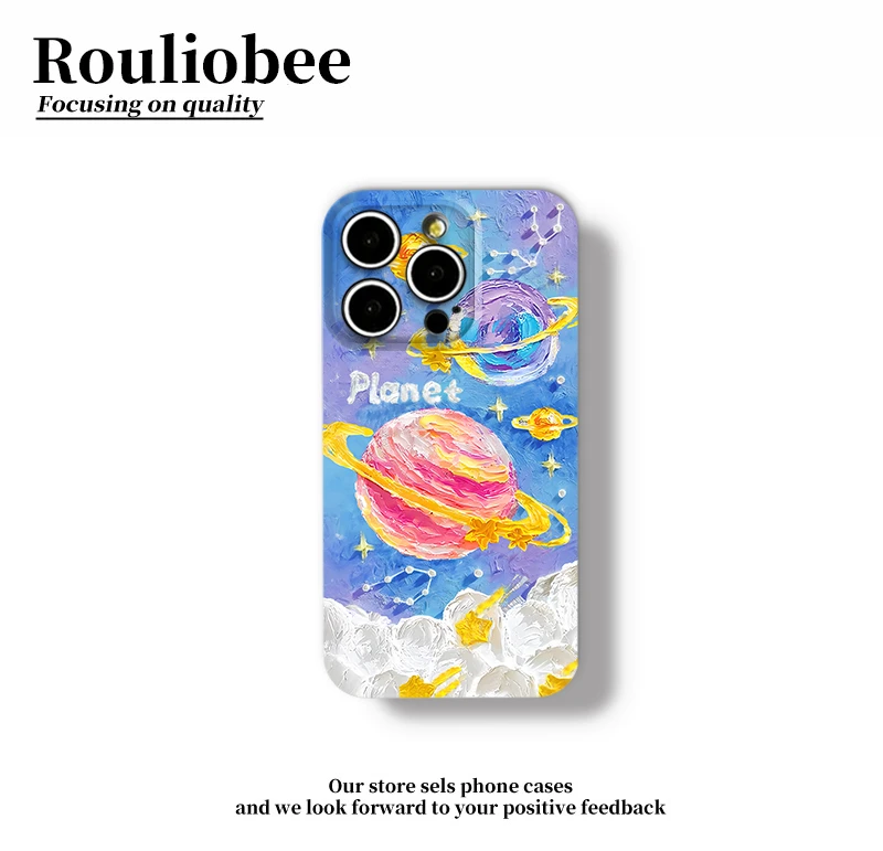 油画星球适用苹果16/15promax手机壳菲林华为p50oppo小米14vivo