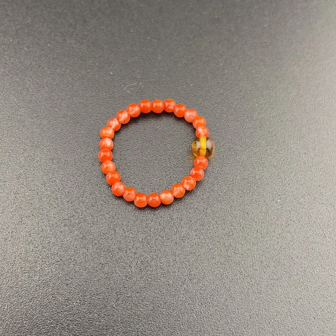 BY0718FPXQ标006 北玉精选 南红戒圈