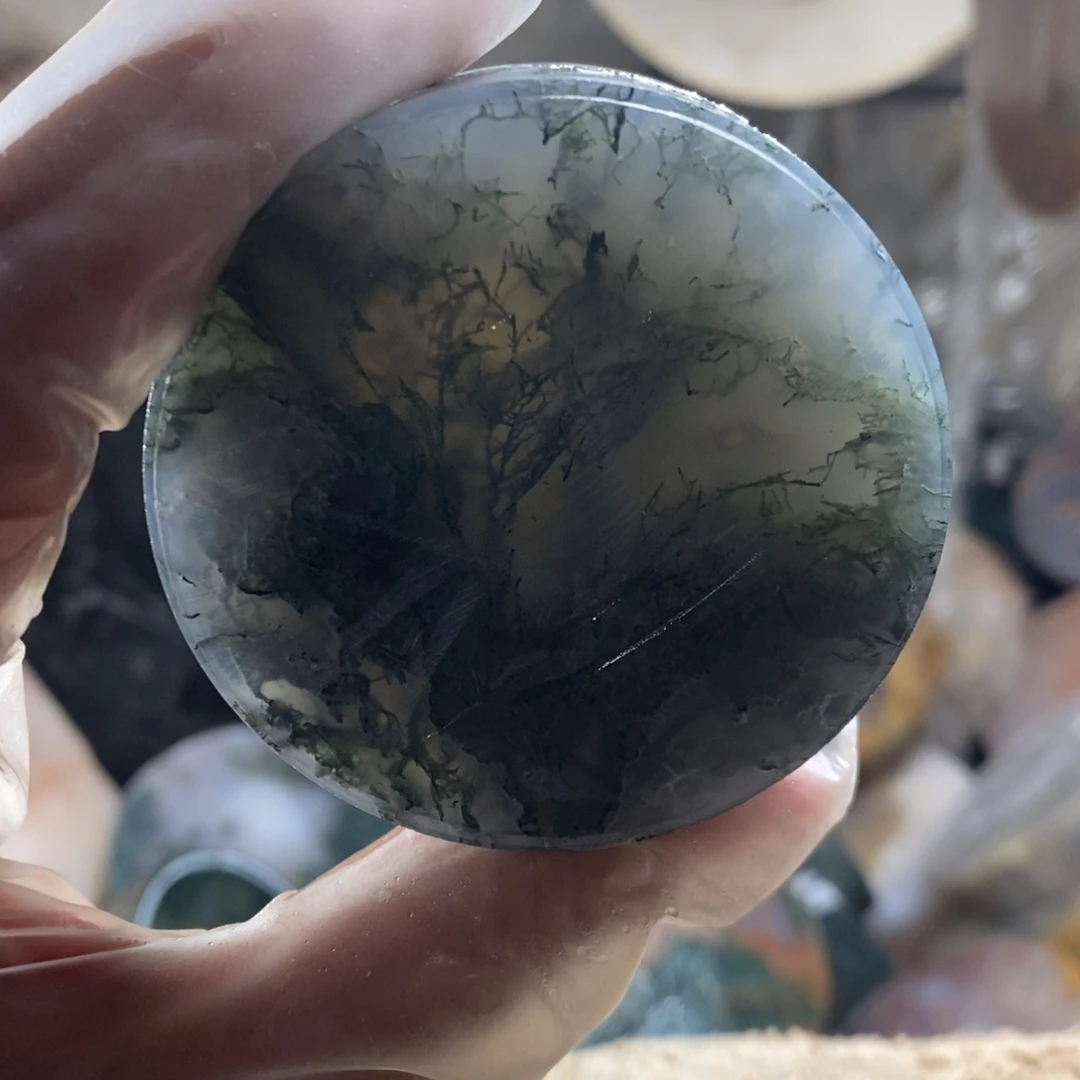 定制玛瑙圆牌一个