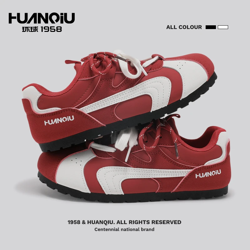 环球2025新款百搭德训鞋复古圆头韩版爆款潮流女鞋小众时尚休闲鞋