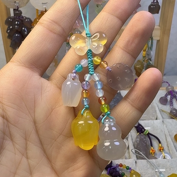 手机挂件福利款，彩色款葫芦