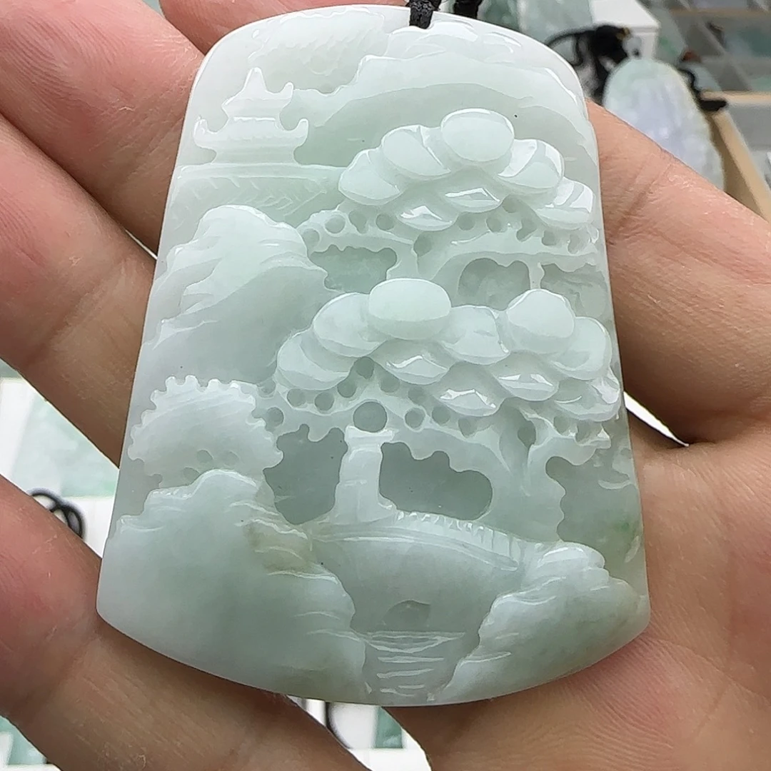 翡翠未镶嵌颈饰翡翠