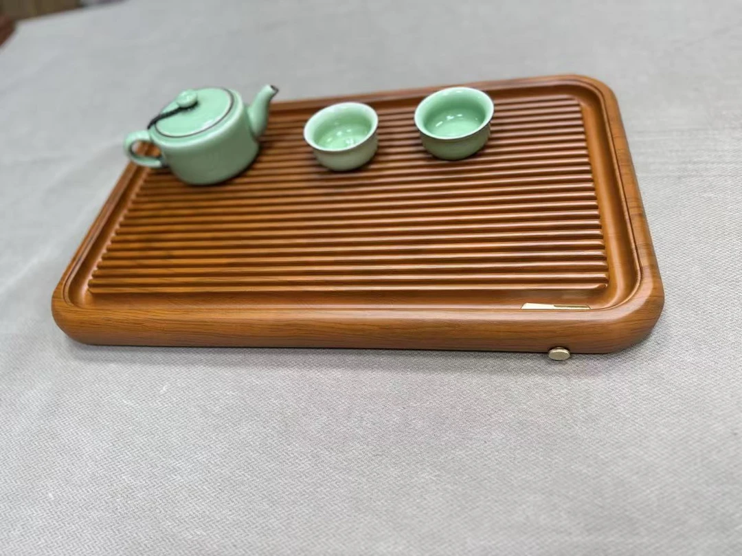 50*30*4直条黄色实木茶盘