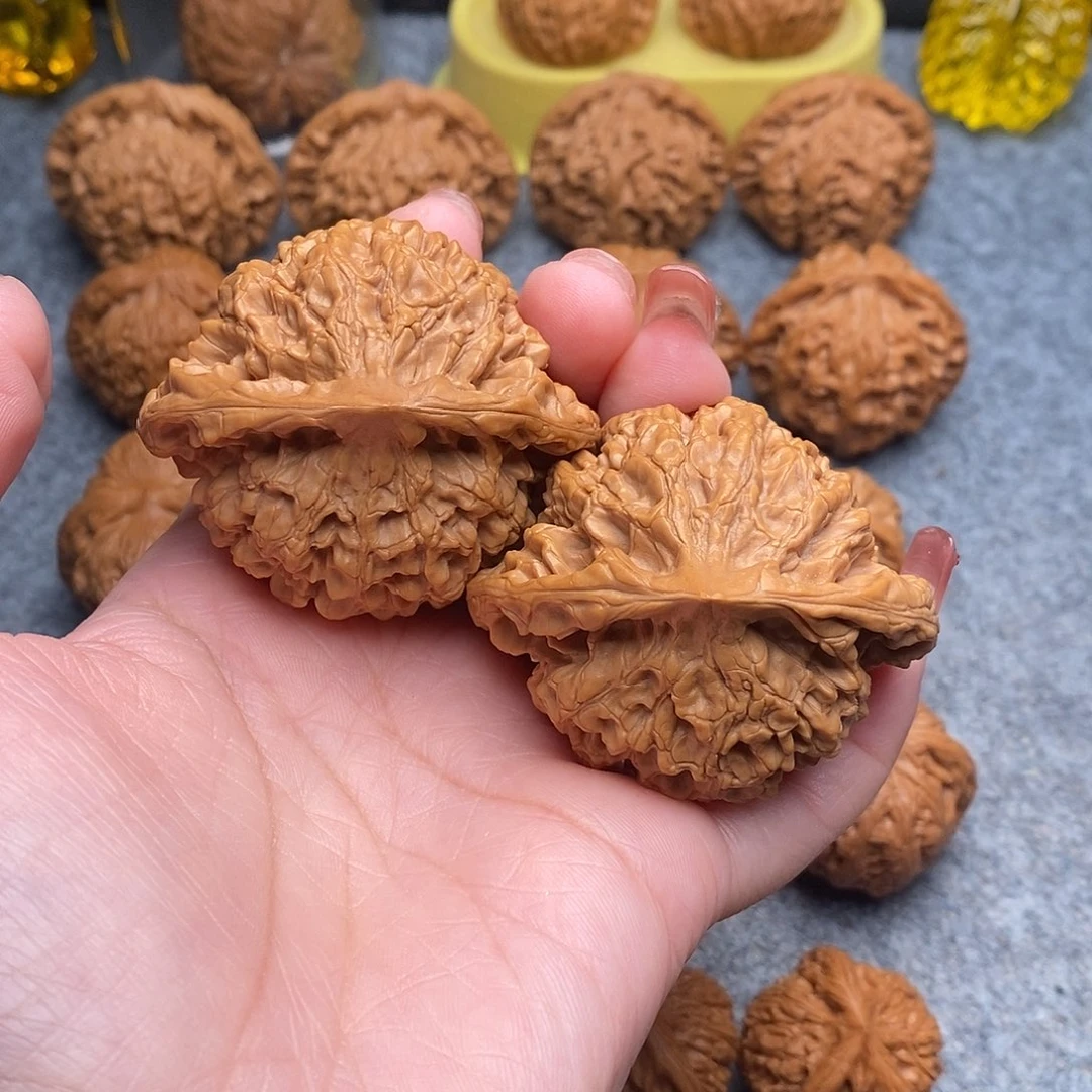 北***子文玩核桃把件精品官帽54全品