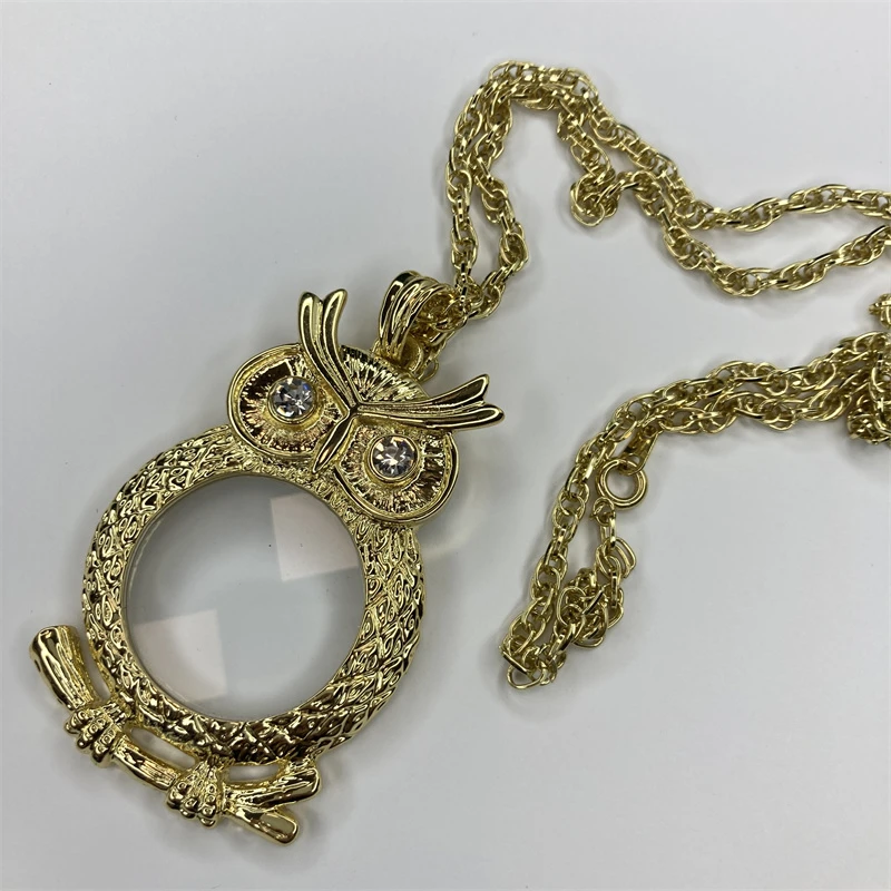 合金胸针 放大镜猫头鹰胸针1-7【2061218-021】