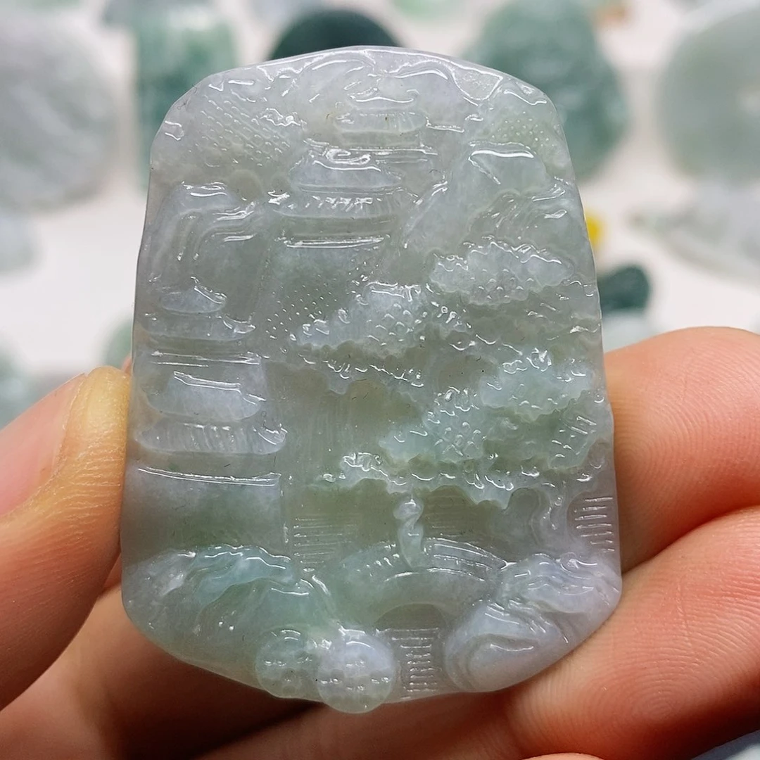 翡翠颈饰未镶嵌吊坠