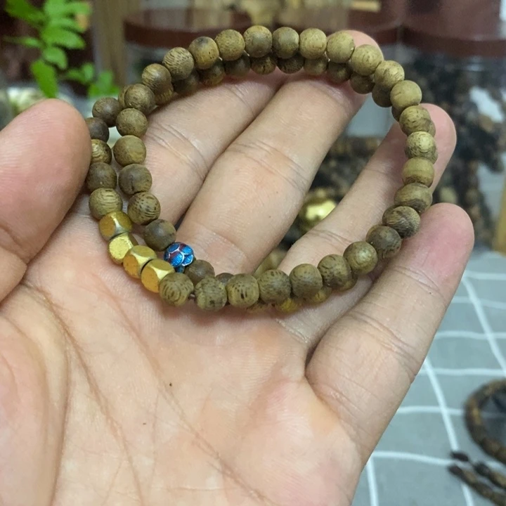 北***鹅手串沉香卡6mm圆珠双圈多样性发1