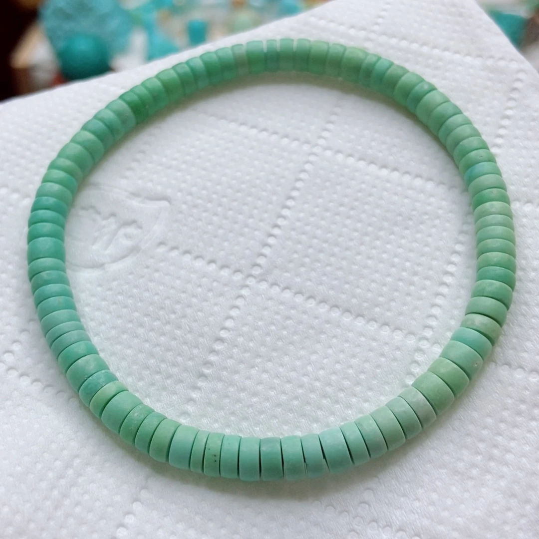 绿松石未镶嵌菜籽黄素面单圈4.5mm