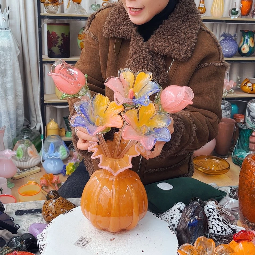 5花1瓶家悦琉璃工艺品福利