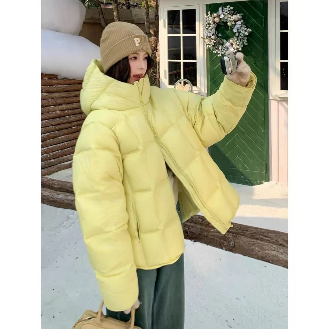 宽松泡芙云朵简约保暖新款加厚保暖面包服女装4986[GYSS]