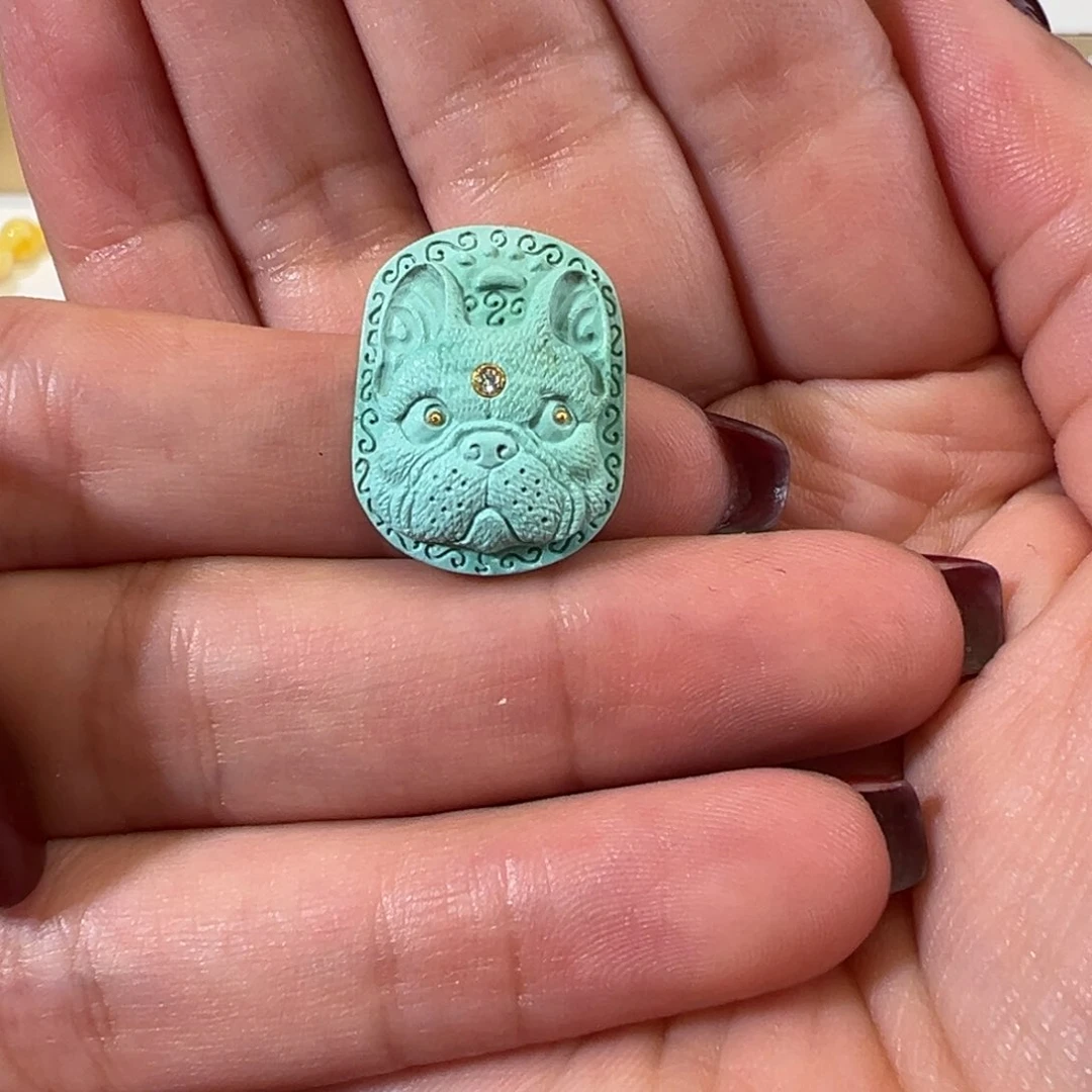 绿松石配件未镶嵌颖*配件