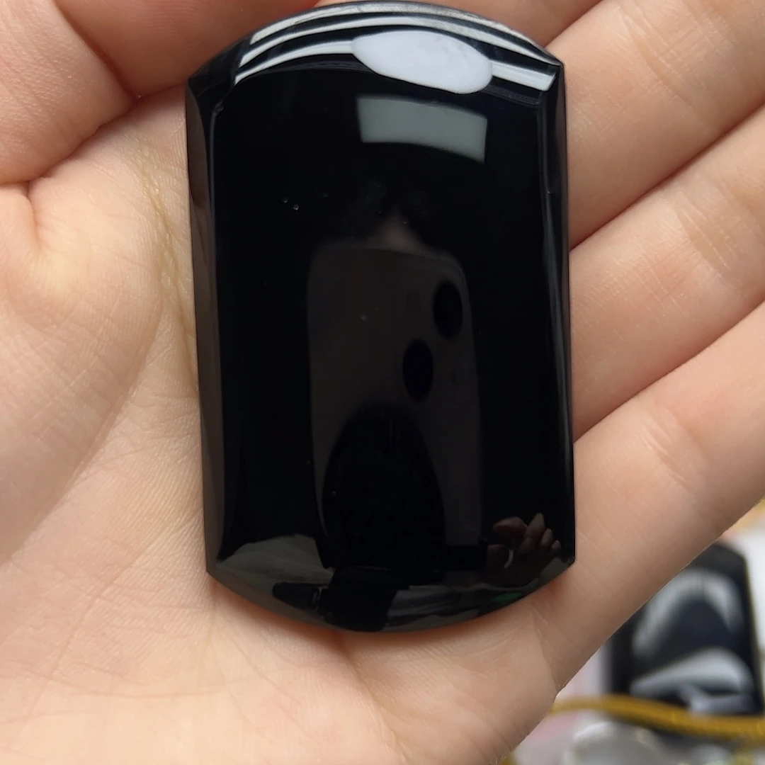 水晶颈饰未镶嵌黑水晶无事牌