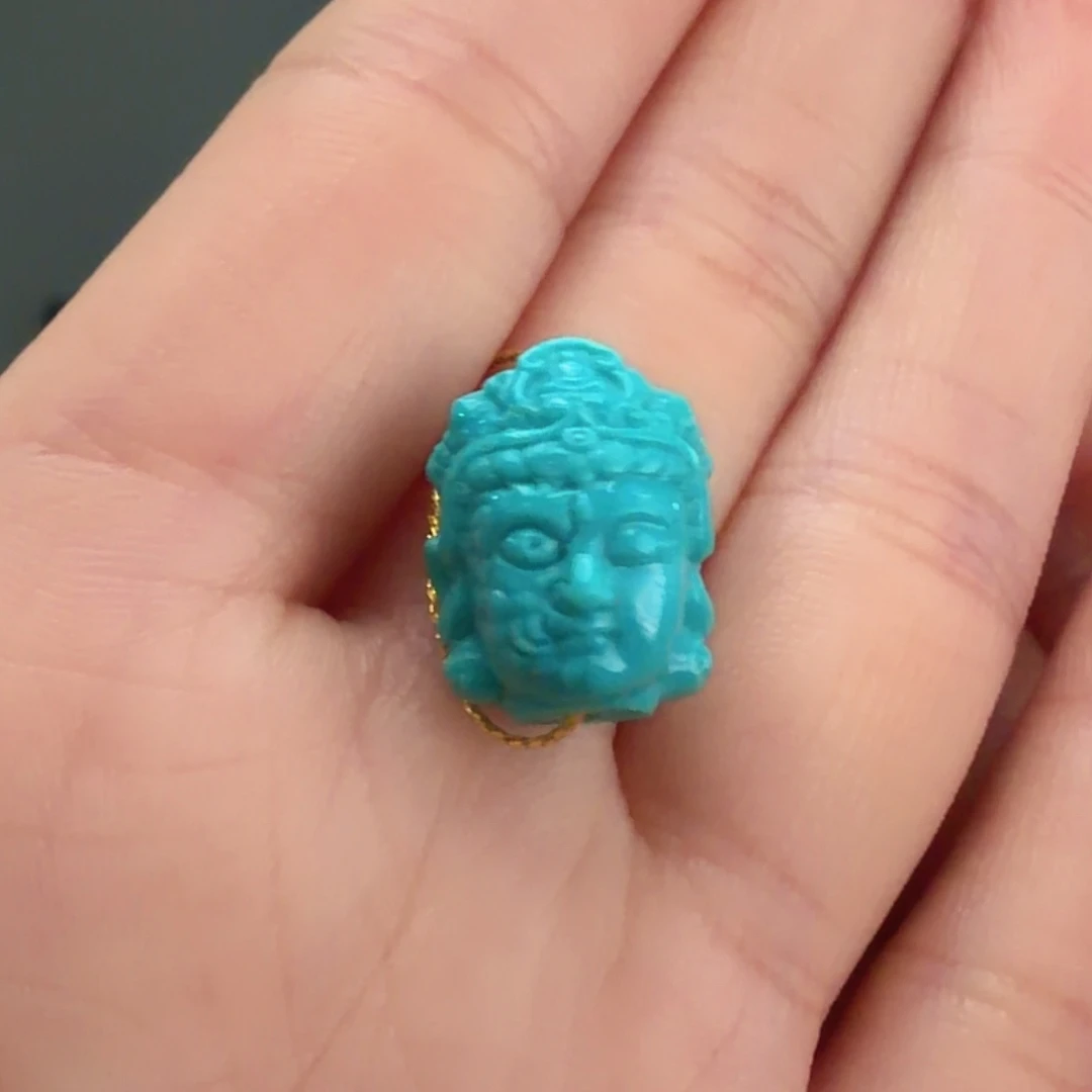 绿松石未镶嵌颈饰