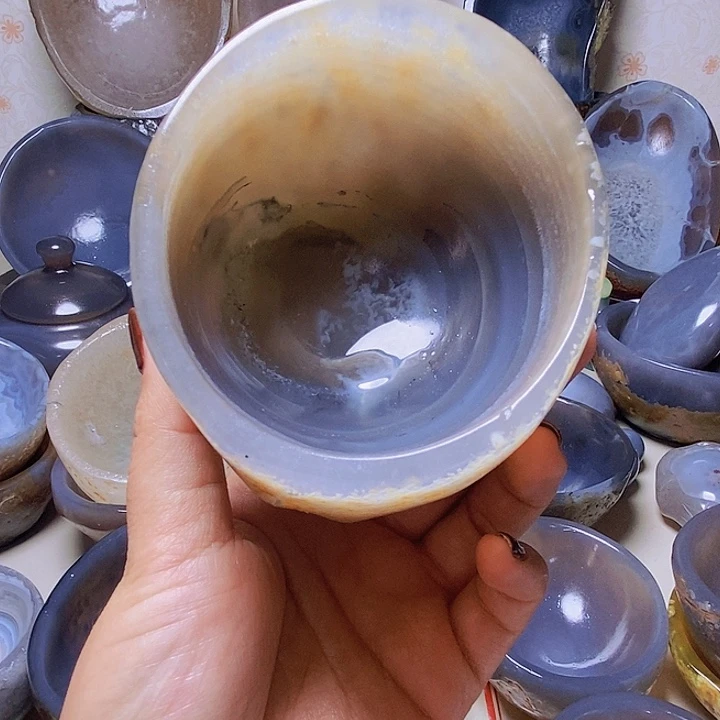 圆***）玛瑙/玉髓未镶嵌，