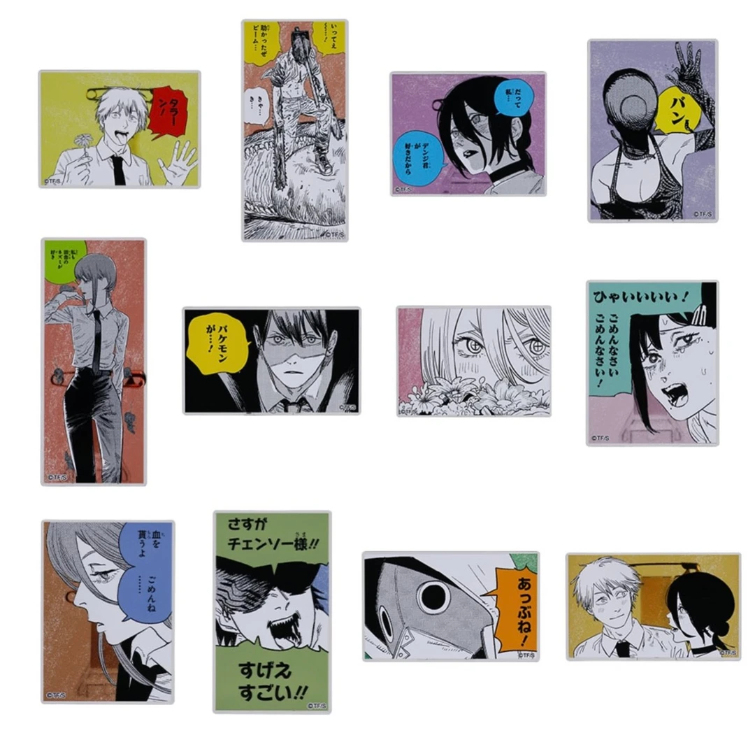 【国现/正版日谷】代拆盲抽 电锯人 原画亚克力方吧唧