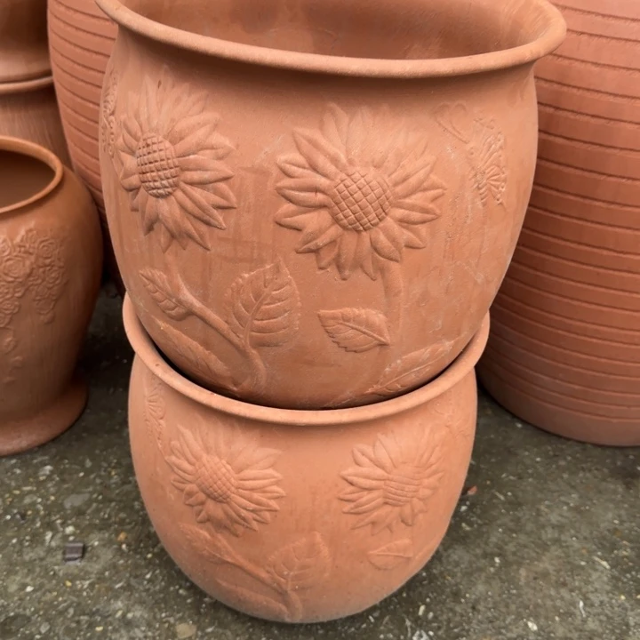 花盆紫砂口30高26宜兴紫砂