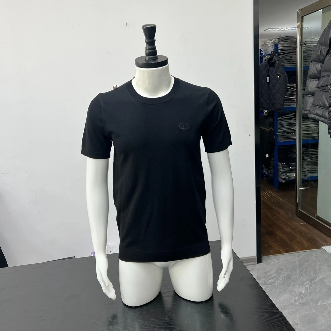 V 2024高品质新款针织短袖男士