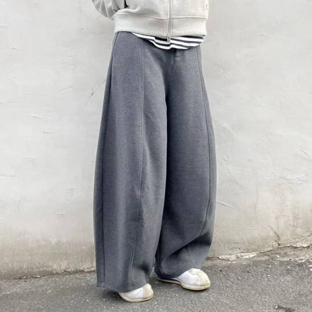 【竹外知时】保暖加厚蚕丝骆马绒刀锋裤