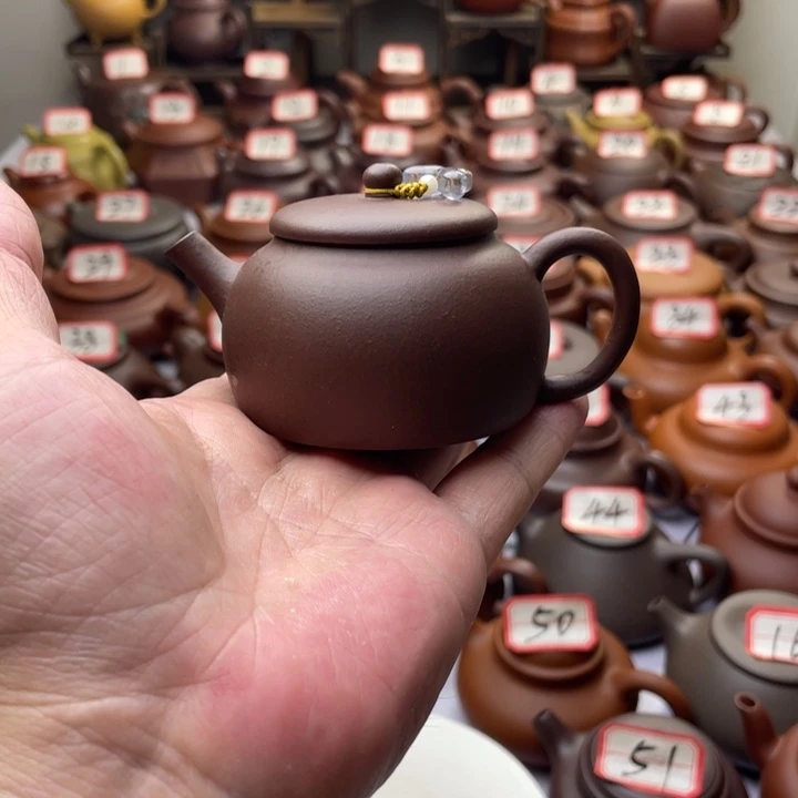 紫砂茶壶宜兴紫砂半手工