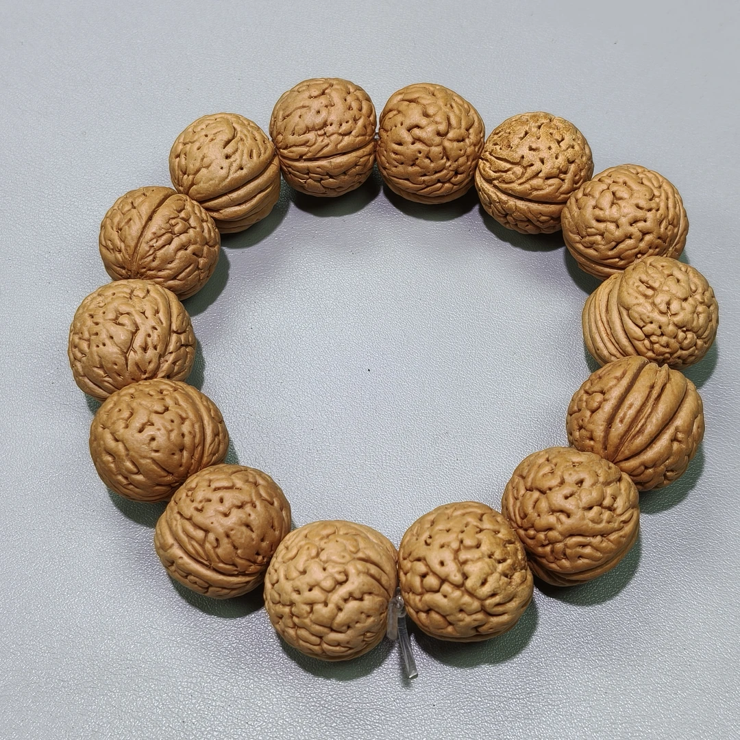 M39 脑纹桃核单圈手串(多样性发其一)