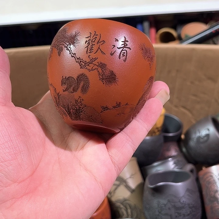 茶杯紫砂全手工紫砂主人杯